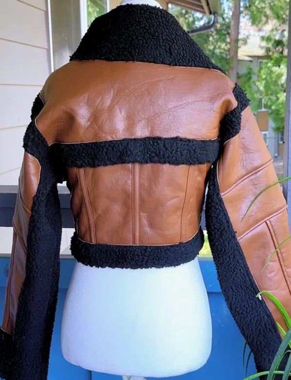 Pretty Little Thing Faux Leather Borg Lined Jacketz - Image 6