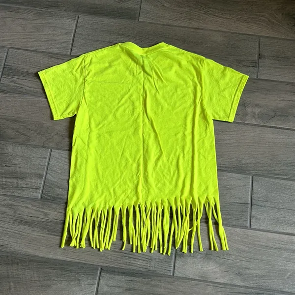 Gildan Neon yellow fringe tshirt - Image 3