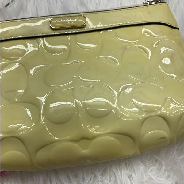 COACH Patent Leather Signature Wristlet - Image 4