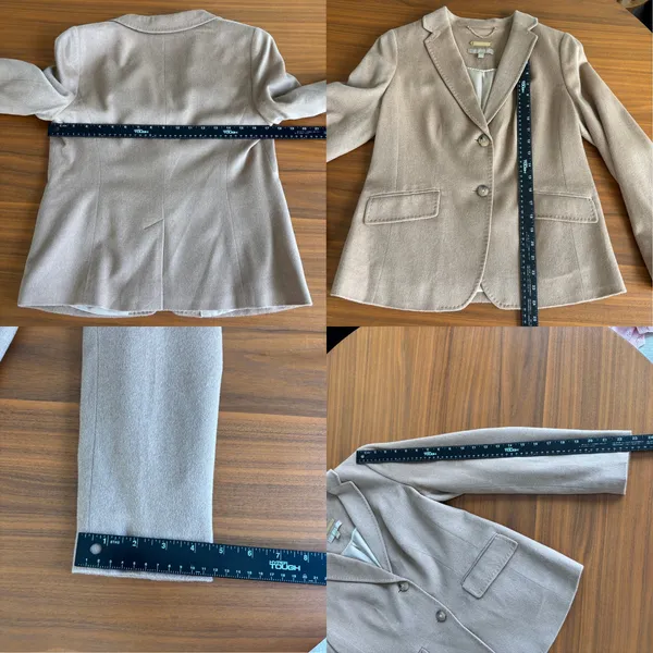 Talbots Blazer 8P Camel Hair Coat Italian Fabric Preppy Old Money Capsule Office - Image 5