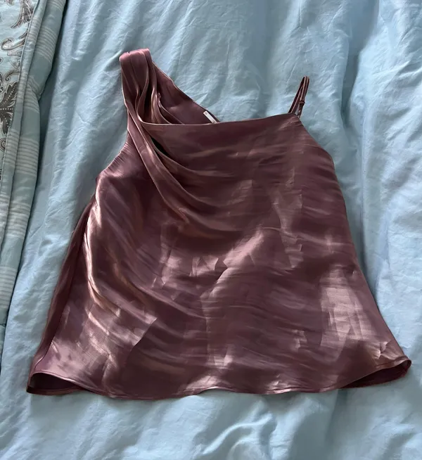 Shimmy Shimmy Top Pink One Shoulder NWOT - Image 3