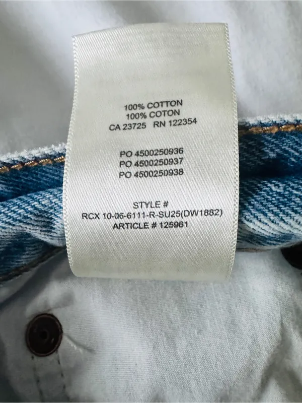 Aritzia Denim Forum The Farrah Hi-Rise Wide Leg Jeans Light Wash Size 29 - Image 7