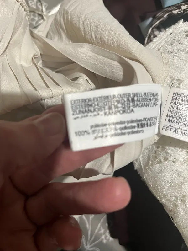NWOT Zara Cream Pleated Halter Tank Top - Image 4