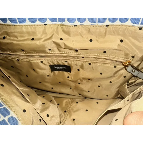 KATE SPADE Diaper Messenger Bag Noel Jacquard Canvas Large Vintage‎ RaRe S - Image 10