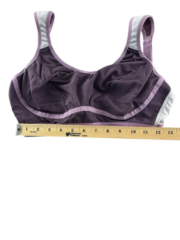 Women's Purple Syrokan Bra with Light Lavender with mesh Trim - Image 5