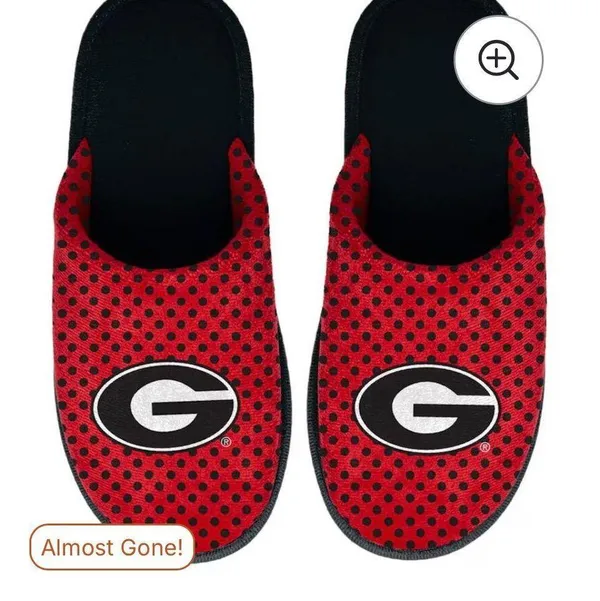 Georgia Red and Black Logo Slippers-no flaws! 8 - Image 2