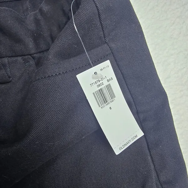 Old Navy NWT Womens High-Waisted Uniform Boot-Cut Pants Black‎ Jack Size 6 - Image 5
