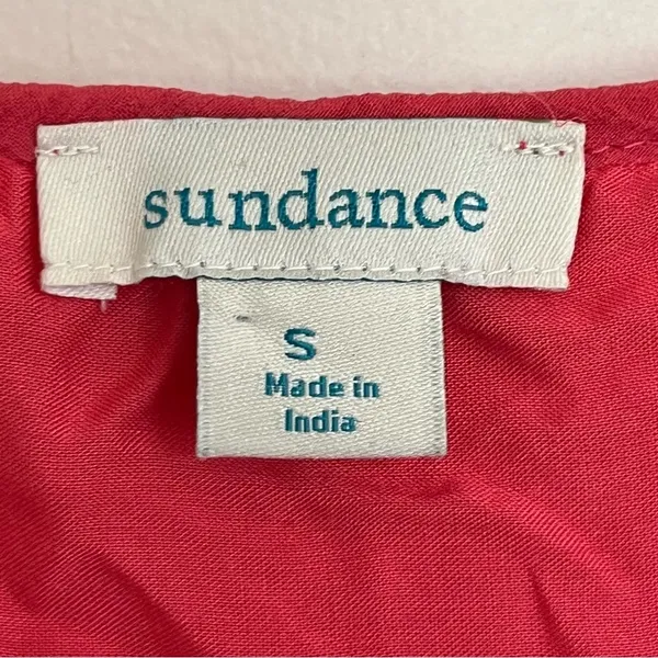 Women’s Sundance Monaco Meetup Sundress Coral Lined Flutter Sleeve‎ Size Small - Image 11