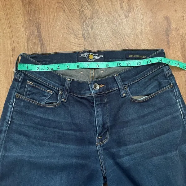 ‎Lucky Brand womens Sofia straight jeans sz 30 - Image 14