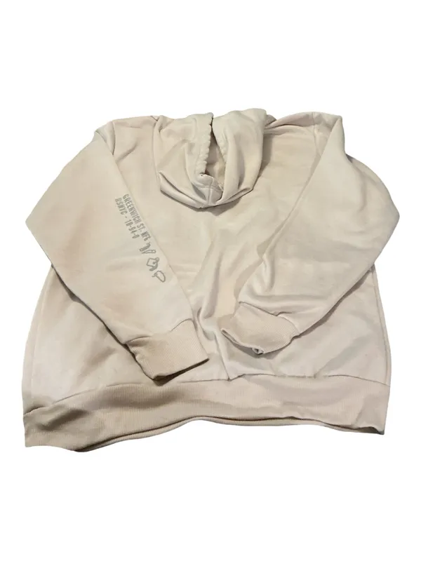 Reason Clothing Men’s Graphic Hoodie Cream Beige Streetwear Pullover Size s - Image 2