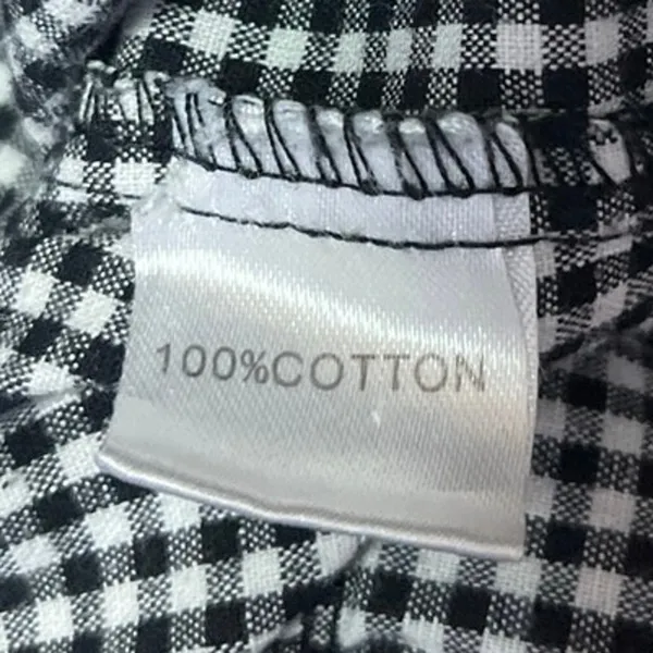 Brandy Melville Black White Gingham Checkered High Waisted Trouser Pants Size S - Image 5
