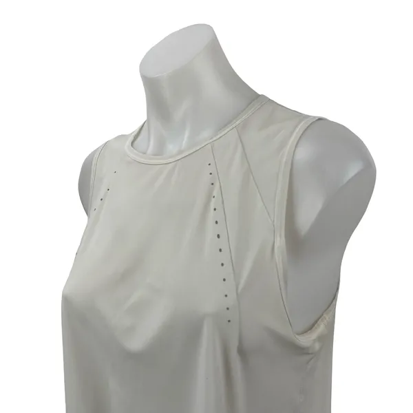 Lululemon Sculpt Women's White Cropped Yoga Running Athletic Tank Top Size S - Image 2