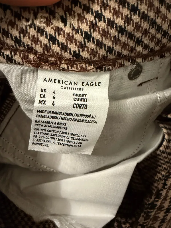 American Eagle Plaid like Jean - Image 5