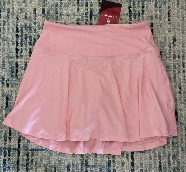 NWT SANTINY Tennis Skirt with Pockets Women's High Waisted Athletic Golf Skirts - Image 2