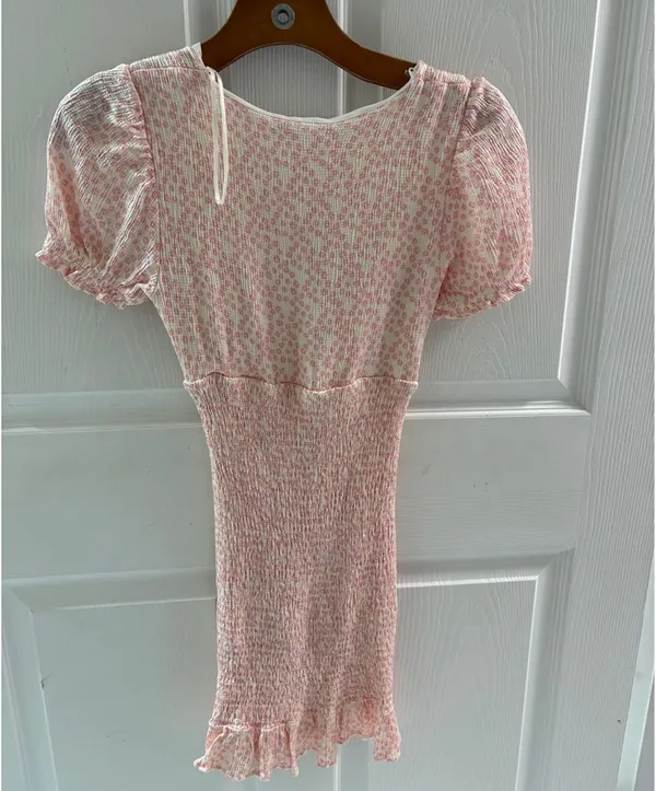 ZARA Ruched Dress Mini Floral - Image 5