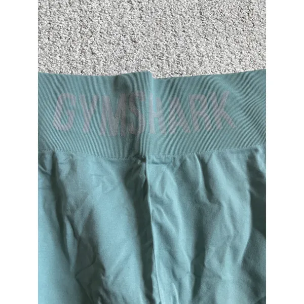 Gymshark Vital Seamless 2.0 Leggings Sage Green High Waisted Activewear M - Image 3