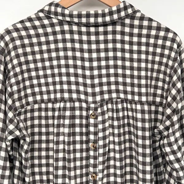 Anthropologie Isadora Shirt Gingham Check Boho Cottage Long Sleeve Women's M‎ - Image 9