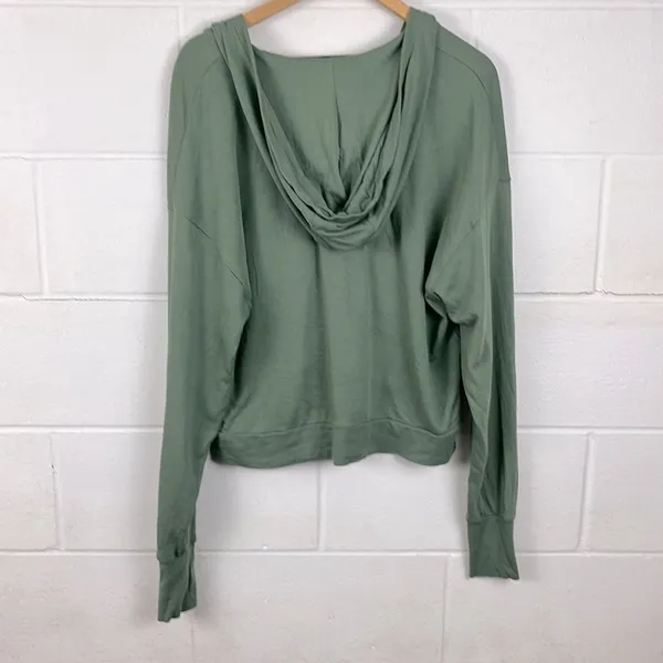 Sweaty Betty women’s after class relaxed fit salix green hooded sweatshirt SizeL - Image 6