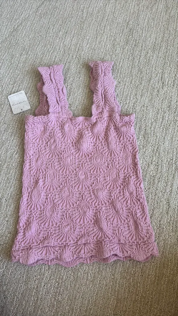 Free People Love Letter Floral Knit Camisole - Image 4