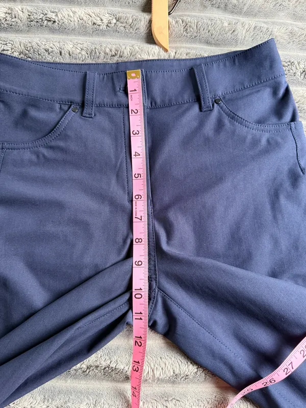 Lululemon City Sleek Pant Size 4 True Navy 5 Pocket Quiet Luxury Office Casual - Image 6