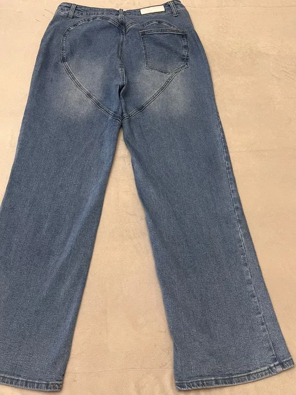 Akira Women's Wide Leg Jeans Size 31 Blue Denim High Rise Casual - Image 3