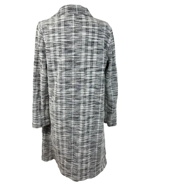 Melloday Blazer Women Sz S Plaid Tweed Open Front‎ Notch Lapel Preppy Academia - Image 3