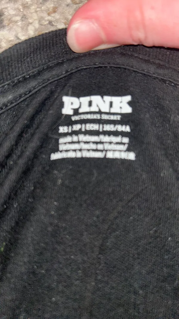 PINK long sleeve T-Shirt Black XS - Image 5