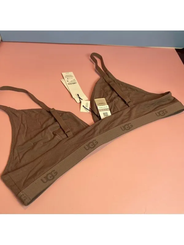 UGG Francis Bralette Taupe Brown Size L NWT Wireless Soft - Image 6