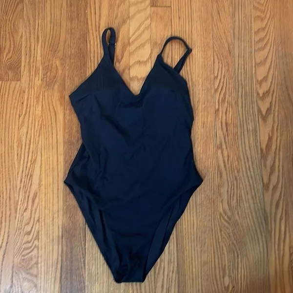 Andie The Marco One Piece LT Rib‎ Swimsuit Black Size M Tall NWT long torso - Image 3