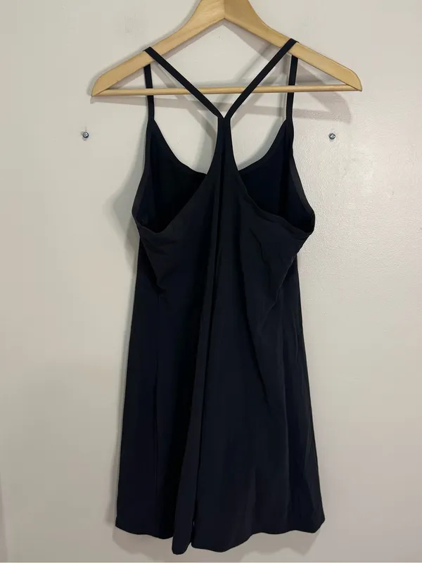 Outdoor Voices Exercise Black Mini Dress Built in‎ Shorts Size L athleisure chic - Image 3