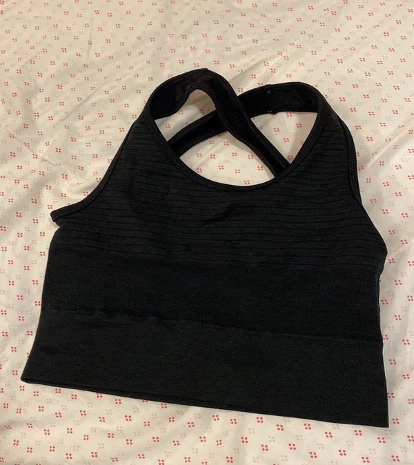 Alphalete Criss Cross Black Sports Bra - Image 3