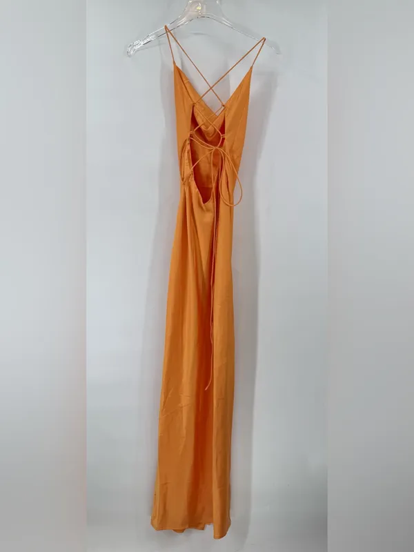 BABYBOO Misha Maxi Dress - Tangerine size xs - Image 6