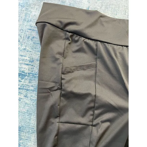 NWT! YMI Black Tight Athletic Shorts with Pocket Large - Image 3