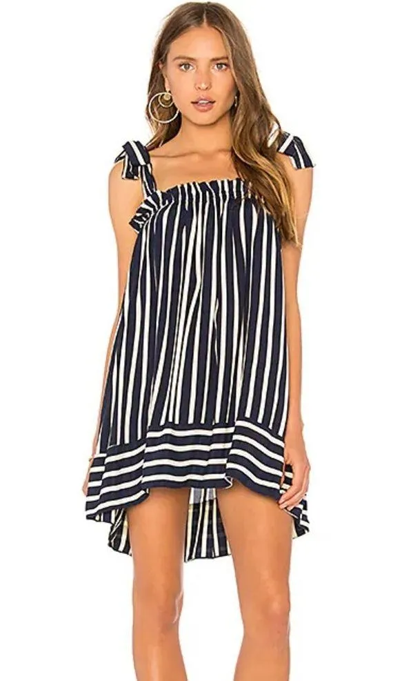 Faithful The Brand Ocean Dip Dress in Mazur Stripe Print - Image 11