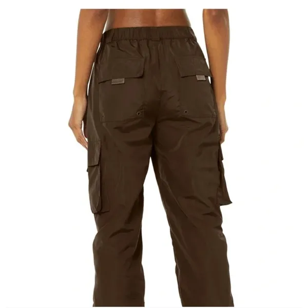 Alo Yoga Dark Brown It Girl Cargo Utility Athletic Jogger Pants Size M - Image 6