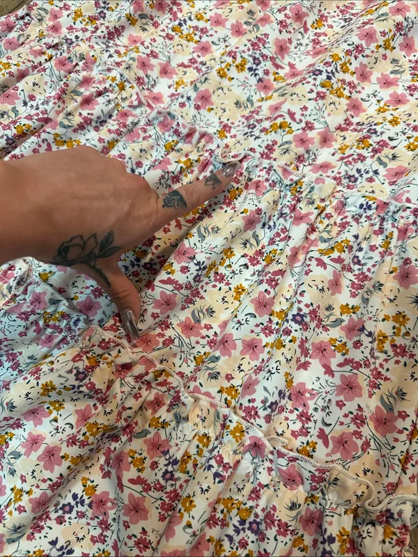 SheIn Ditzy Floral Tiered Maxi Skirt - Image 6