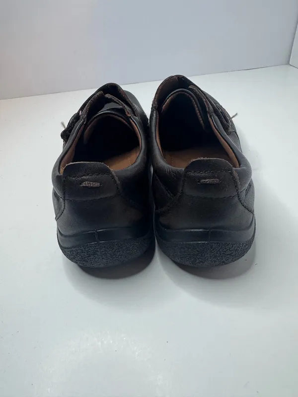 Hotter 'Sugar' Brown Leather Loafers Size 7 Black - Image 4