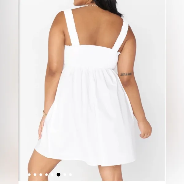 Show Me‎ Your Mumu Fling Mini Dress Sz Small in White New - Image 2