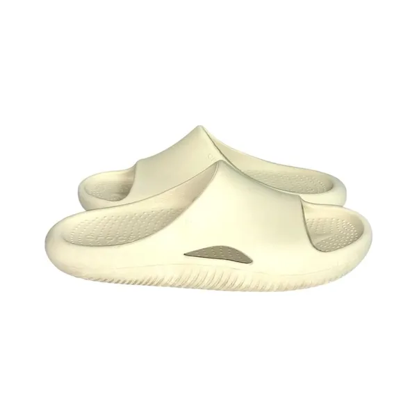 Crocs Mellow Recovery Thick Cushioned Slip-On Slide Sandals In Bone Size 9 - Image 2