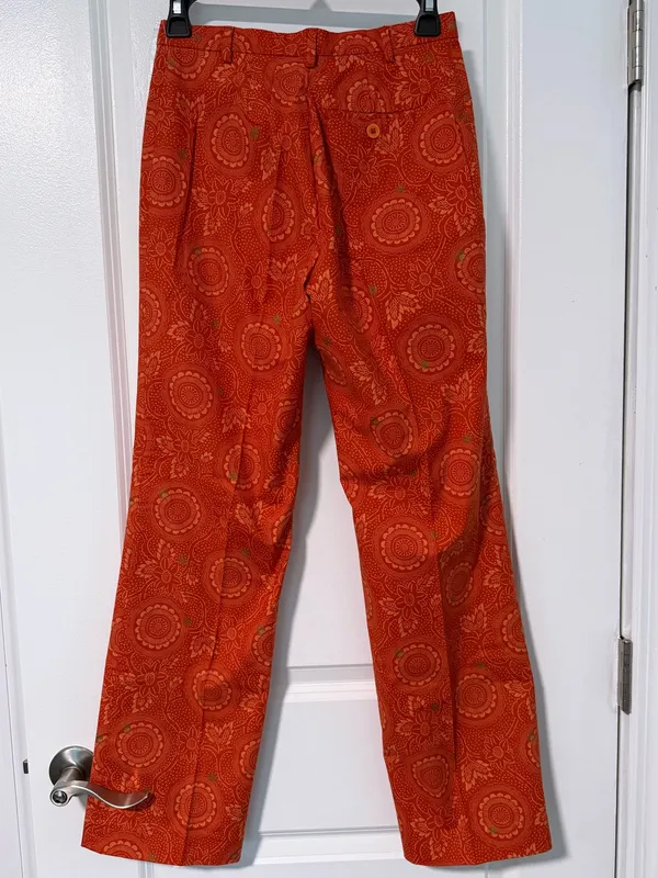 Gap Orange paisley pant - Image 6