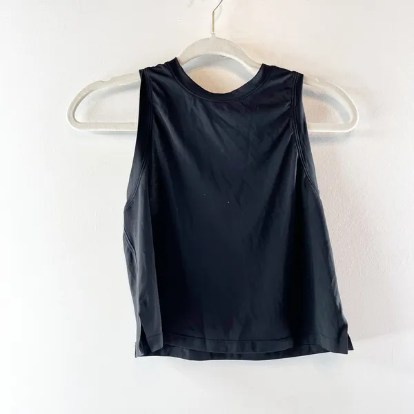 Lululemon Jersey Training High Neck Muscle Tank Top Black 4 - Image 3