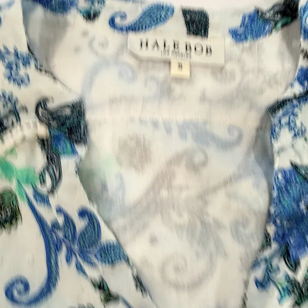 HALE BOB Roxie Dress Blue Floral Pockets SMALL - Image 12