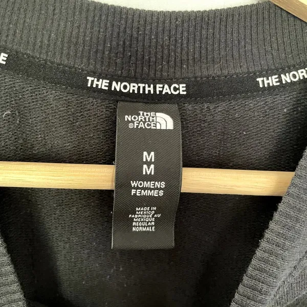 The North Face black‎ crewneck pullover sweater women's size medium cotton - Image 3