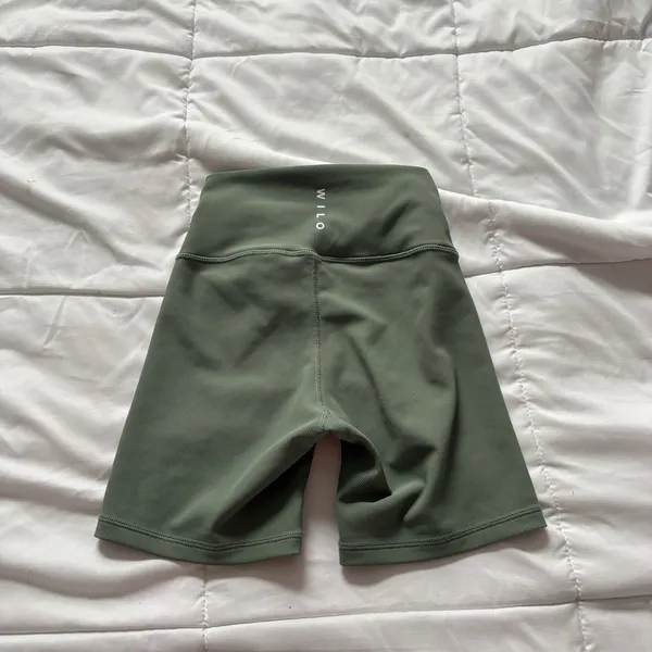 Wilo the Label Bike Shorts Spandex Womens Xs Green Yoga‎ Activewear Gym Running - Image 6