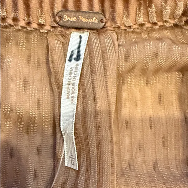 NEW Womens Free People Tan Corduroy Teddy Jacket L - Image 5