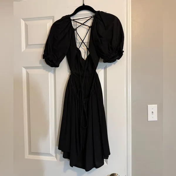 Black Mini Dress Size M - Image 4