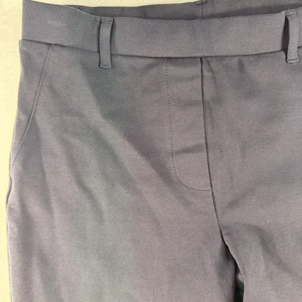 Quince S Straight Leg Ultra-Stretch Ponte Pants Navy Blue Officecore High Rise - Image 4