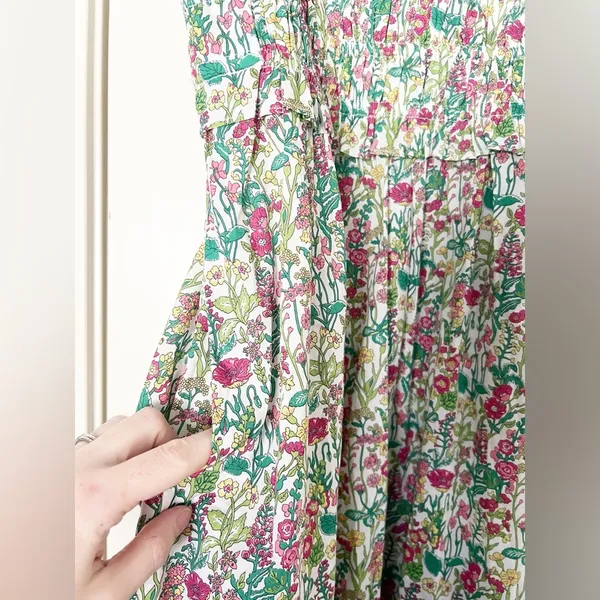 J. Crew V-neck Smocked-waist Dress in Liberty® Fabric - Image 5