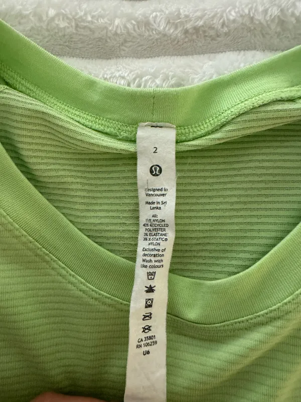 Green Lululemon Top Swiftly Tech Long Sleeve - Image 3