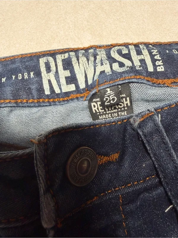 Rewash Deep Indigo Skinny Jeans - Image 9